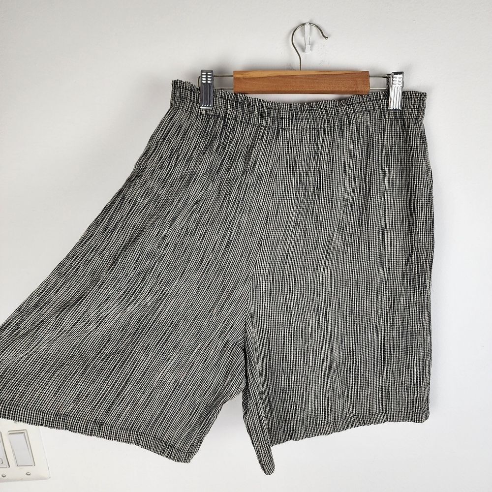 Vintage Rialto By Joe Perreras Checkered Crushed Pull-on Shorts USA Made Size M - Picture 9 of 12